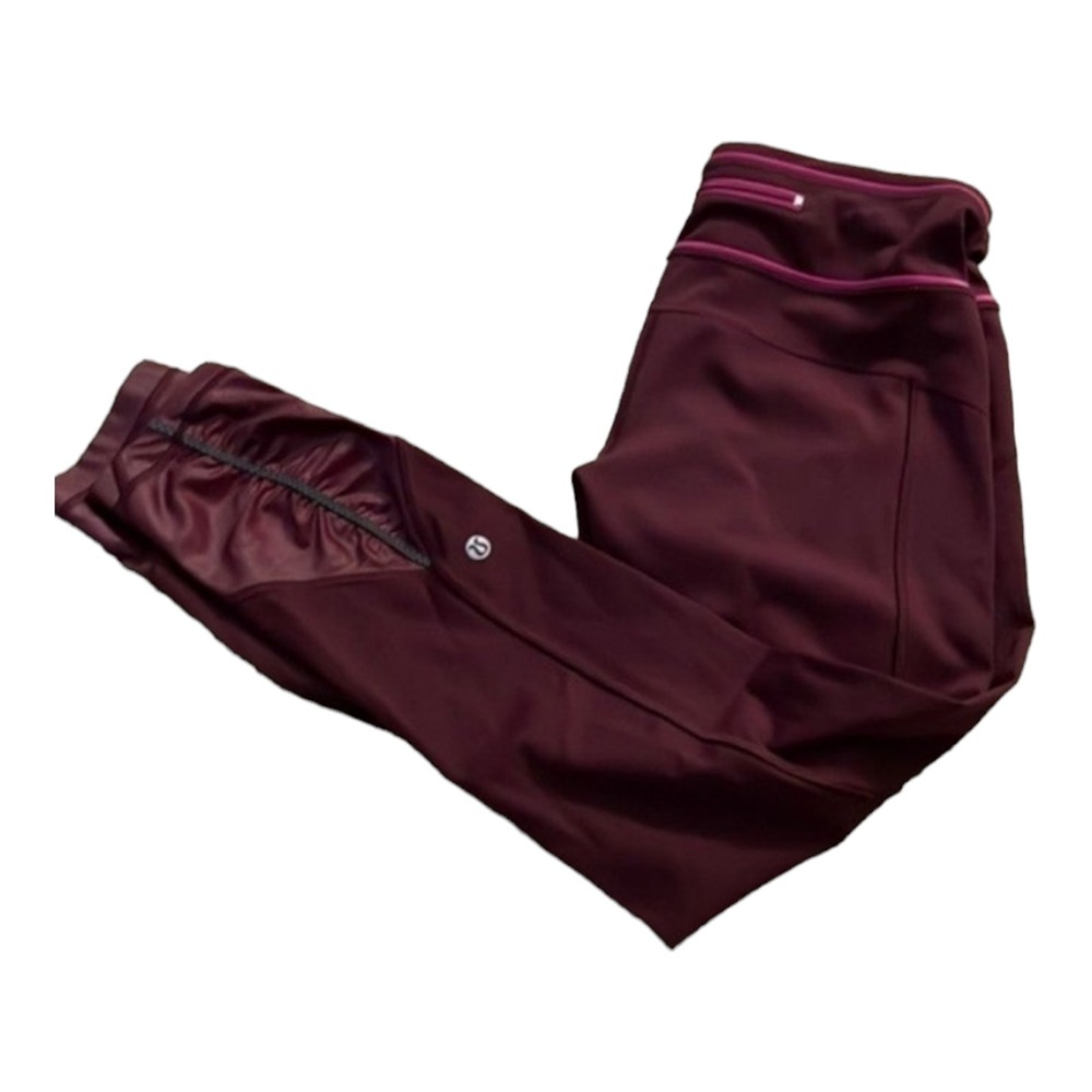 Lululemon Women's Burgundy Pink Workout Capri 6